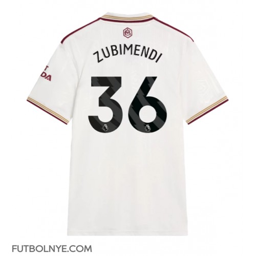 Camiseta Arsenal Martin Zubimendi #36 Tercera Equipación 2025-26 manga corta